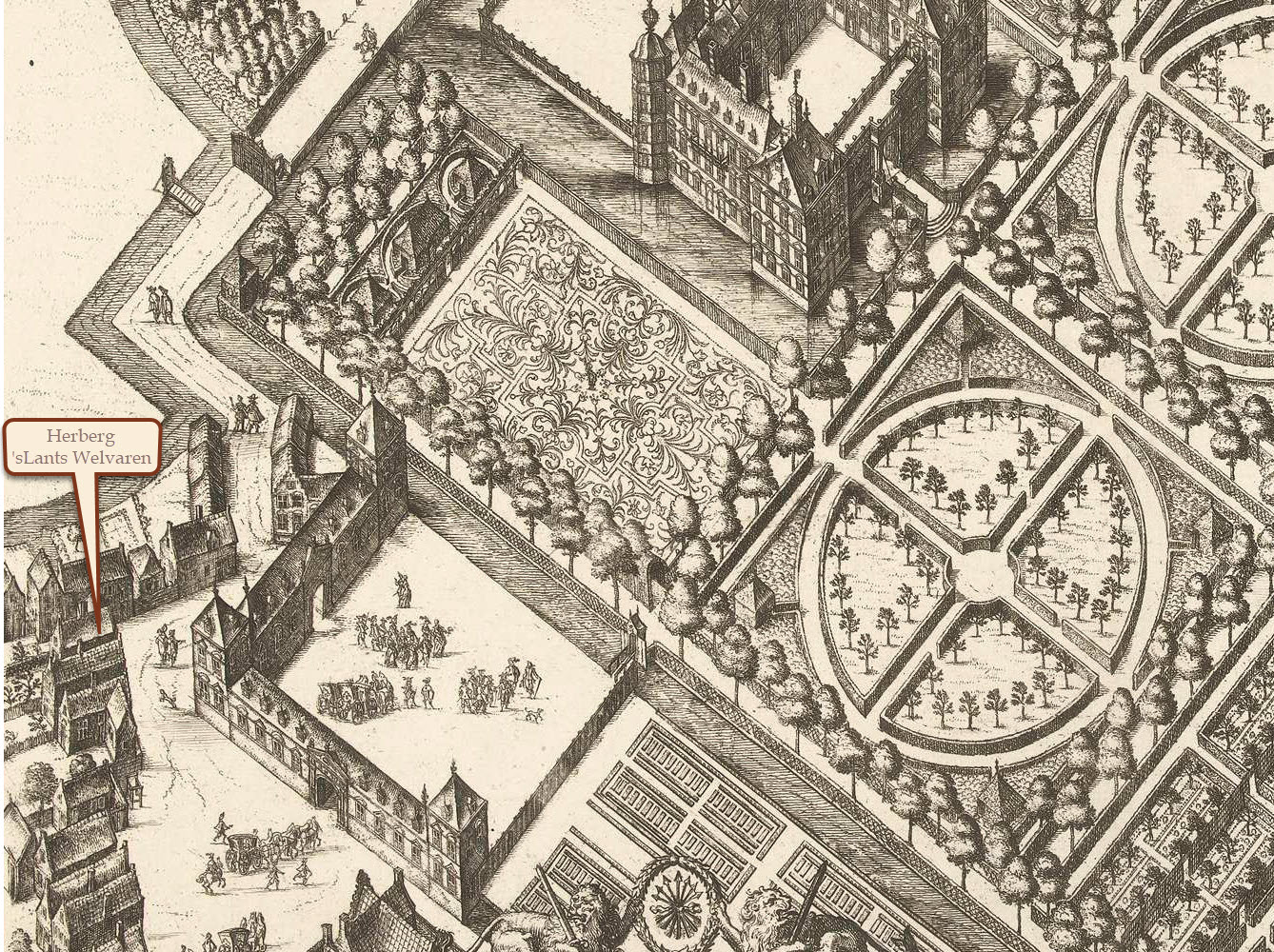 1640 ca Honselersdijk Herberg sLands Welvaren