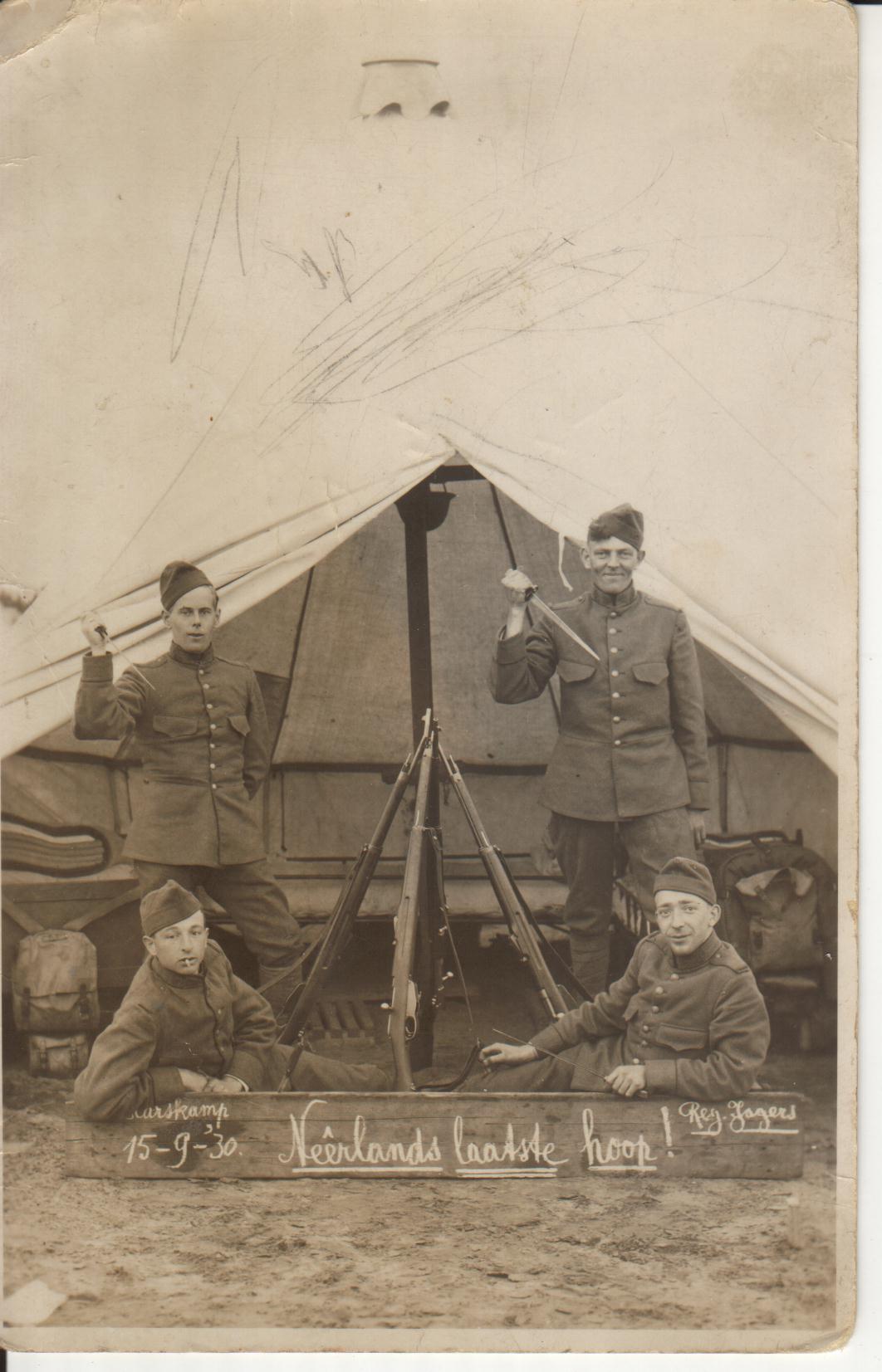 Opa van der Harst in dienst 1930